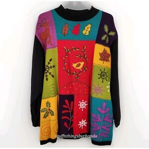 C.S.T. Sport Holiday Fall/Winter Theme Sweater Plus Size 4X Christmas Sweaters